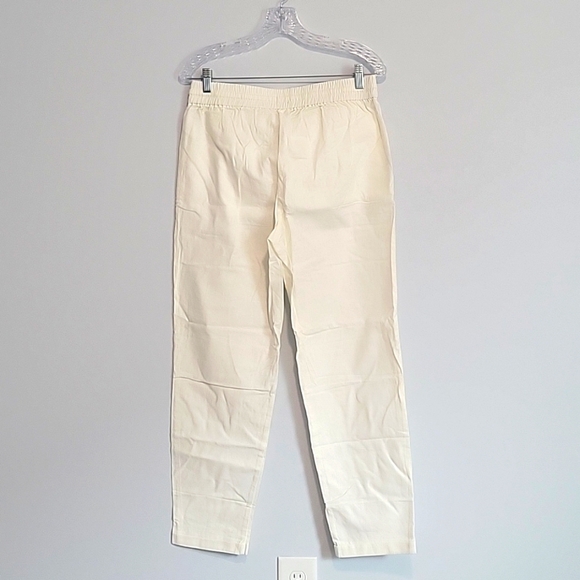 J. Crew Women's Straight Leg White Linen Blend Pants Size 8T [Tall] NWT - Picture 5 of 5